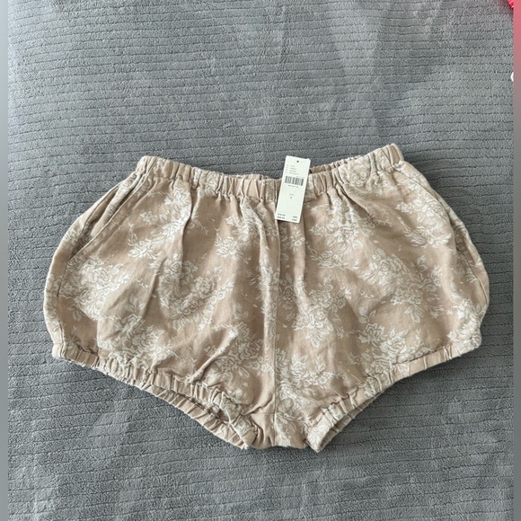 Anthropologie - Linen Jacquard Bloomer Shorts - Picture 4 of 6